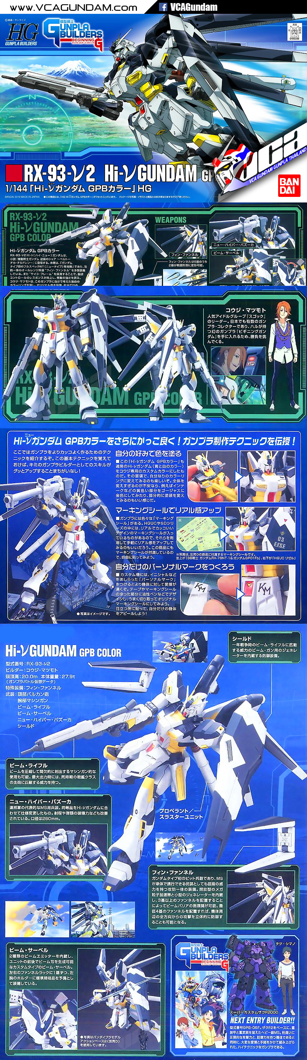 HG HI-NU GUNDAM (GPB COLOR) ไฮ นู กันดั้ม
