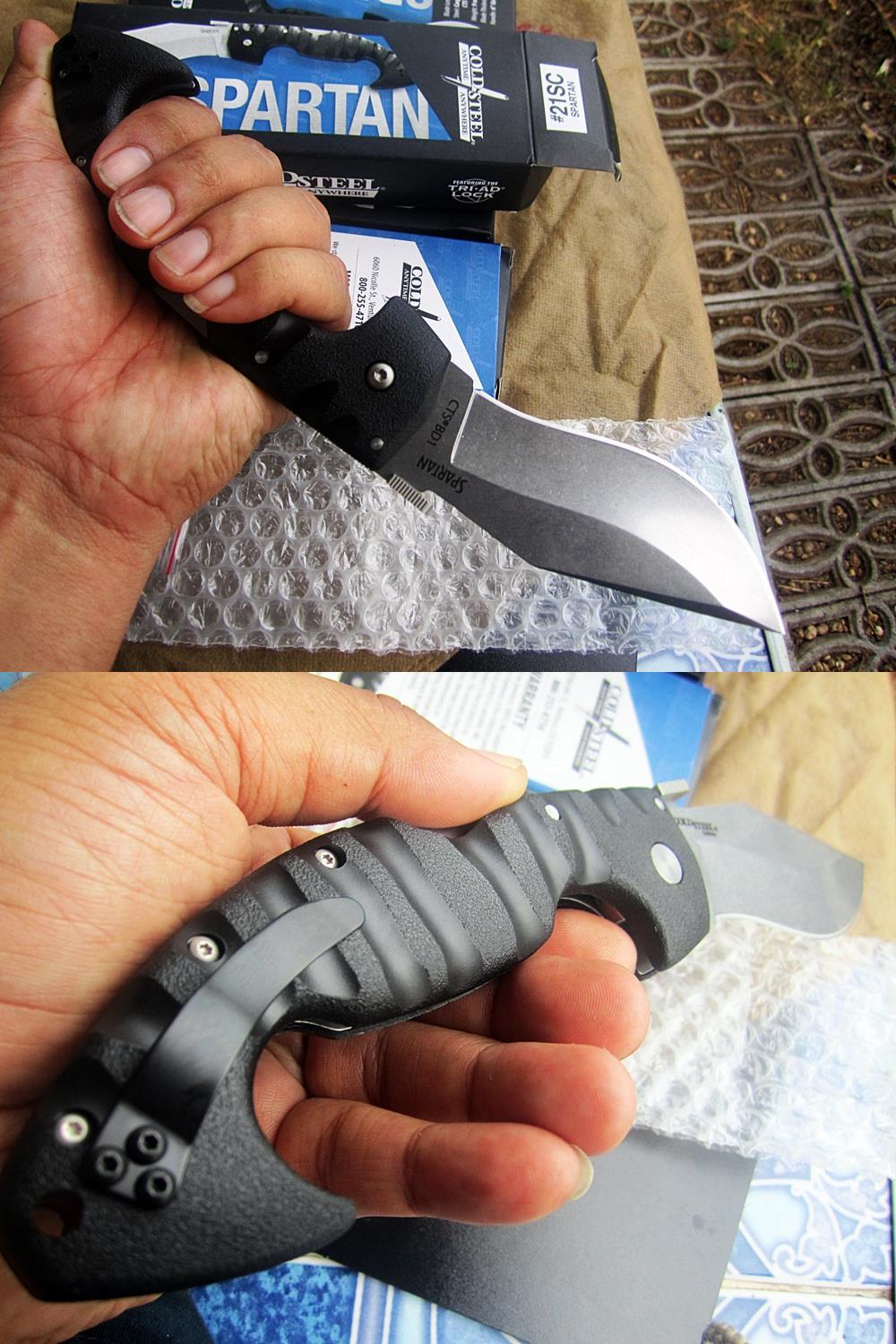 มีดพับCold Steel Spartan Folding Knife AUS10A 21ST