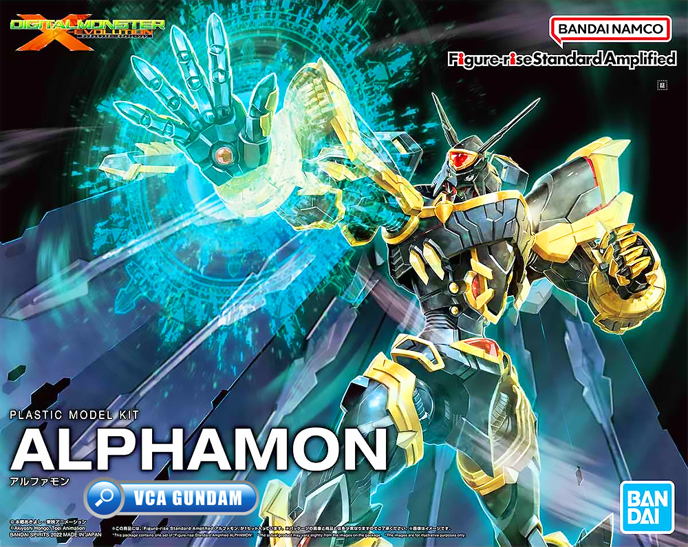 ⭐️ BANDAI FIGURE-RISE STANDARD AMPLIFIED ALPHAMON FIGURE RISE ดิจิมอน แอดเวนเจอร์ ประกอบ โมเดล ของเล่น VCA GUNDAM