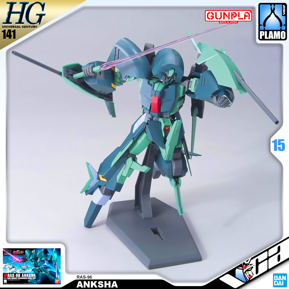 ⭐️ BANDAI GUNPLA HIGH GRADE UNIVERSAL CENTURY HGUC HG 1/144 RAS-96 ANKSHA ประกอบ หุ่นยนต์ โมเดล กันดั้ม กันพลา ของเล่น VCA GUNDAM