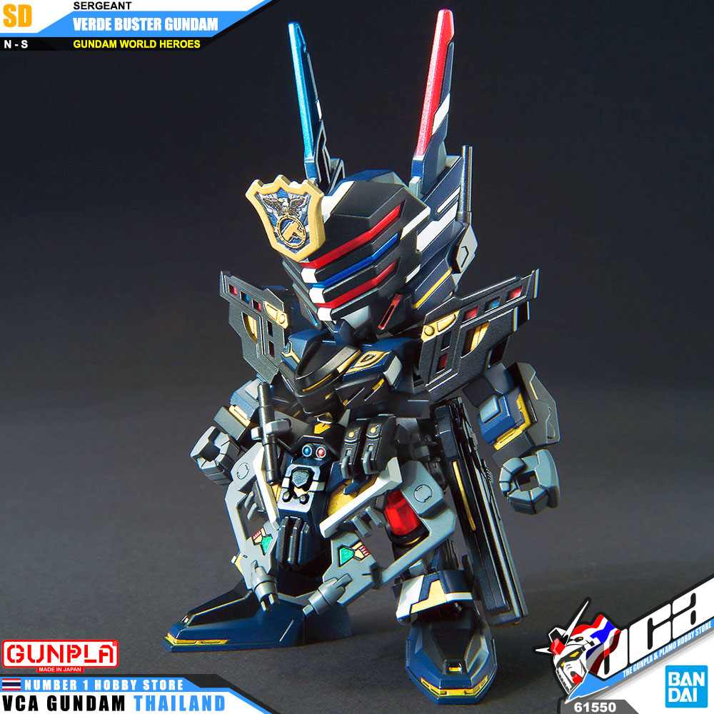 Bandai Gunpla SD Gundam World Heroes SERGEANT VERDE BUSTER GUNDAM