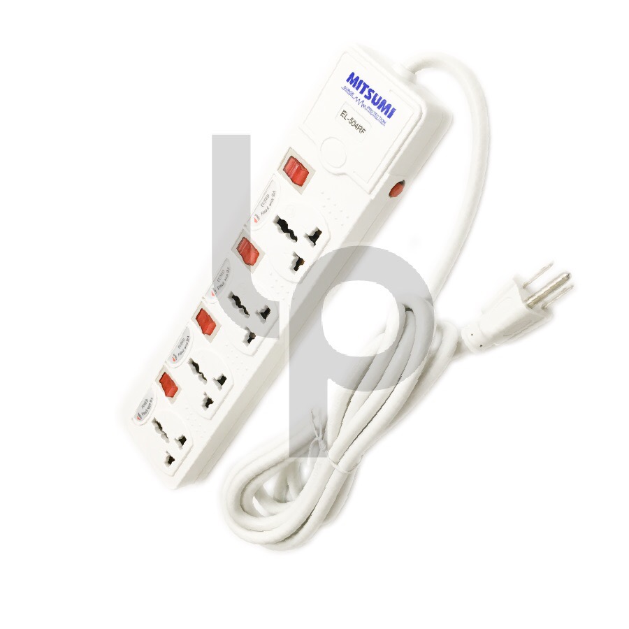 ปลั๊กพ่วงภายใน กันไฟกระชาก MITSUMI 4 ช่อง ยาว 3 เมตร