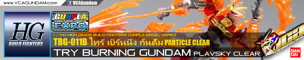 EXPO LIMITED HG TRY BURNING GUNDAM PLAVSKY CLEAR