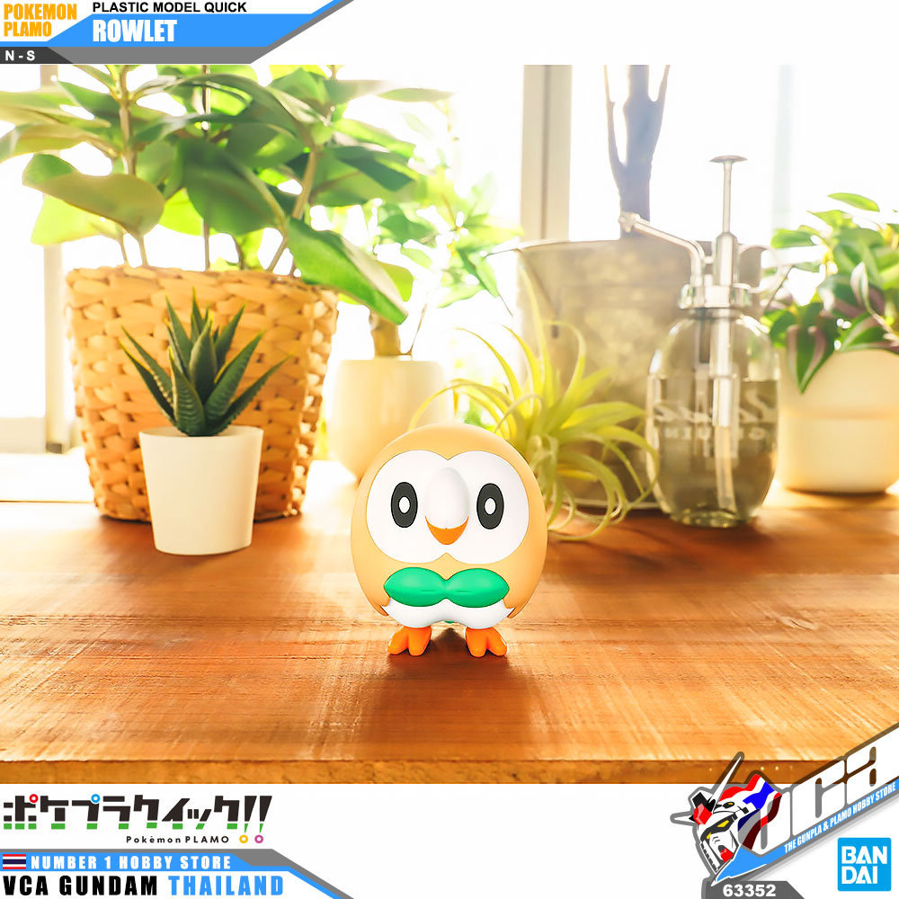 BANDAI POKEMON PLAMO PLASTIC MODEL COLLECTION QUICK ROWLET โมเดล โปเกมอน มิว VCA GUNDAM