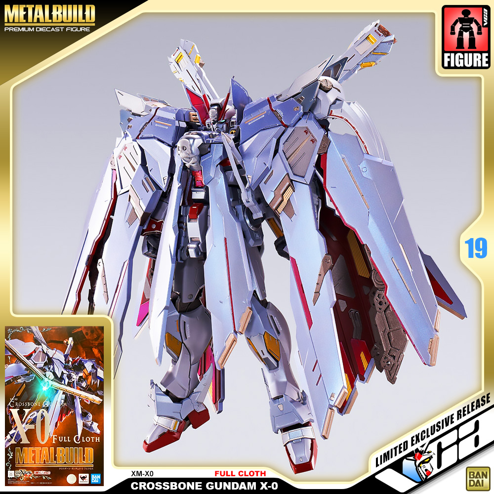 ロボット LBUILD CROSSBONE X-0 Full Cloth Bandai Tamashii Nations Metal Build Crossbone Gundam X-0