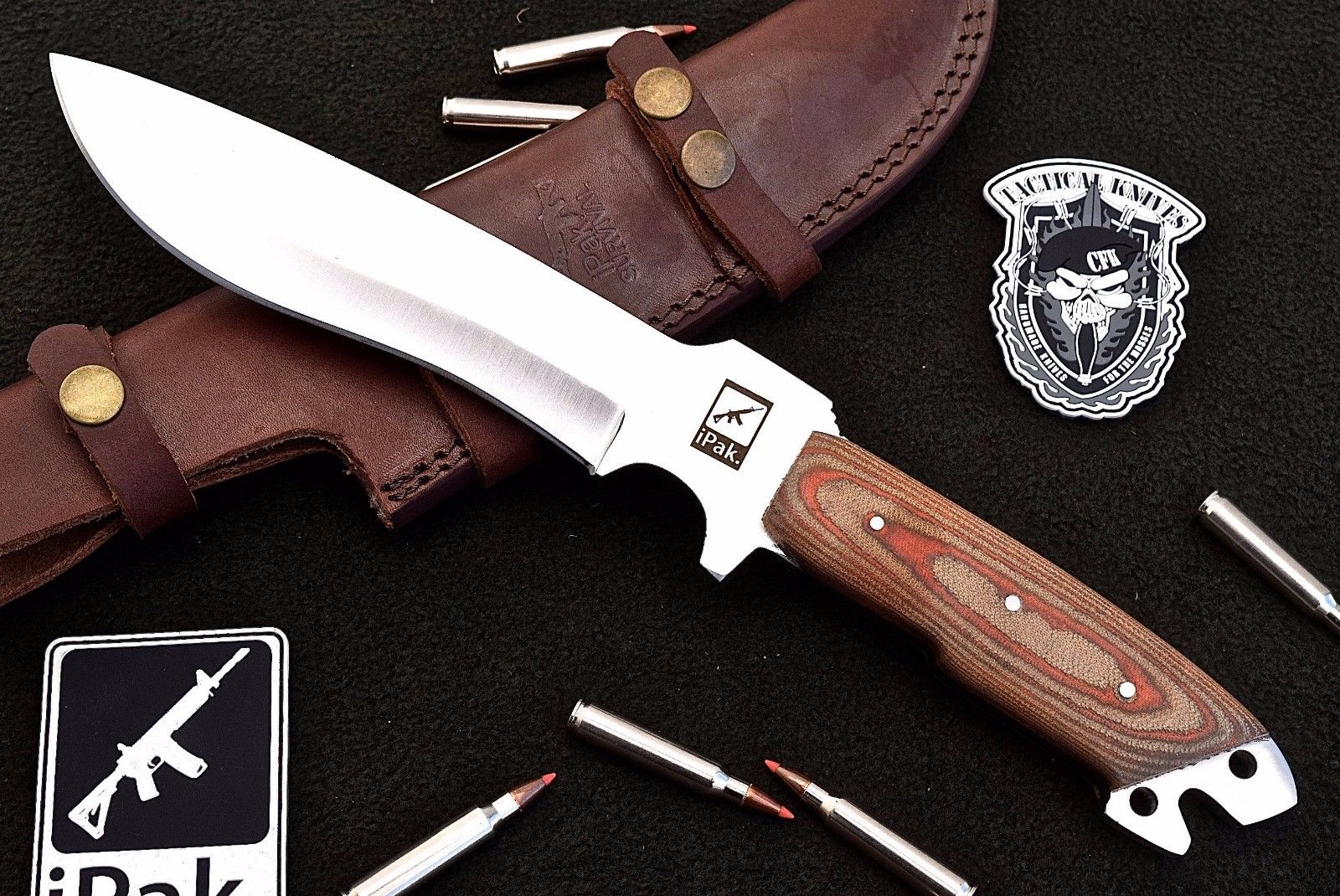 IPAK CFK Custom Handmade D2 BUG-OUT-BAG Tactical Parang Survival Bushcraft Knife
