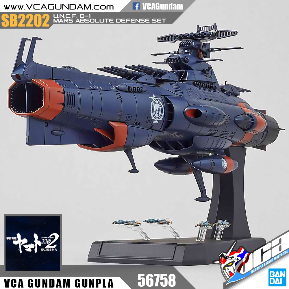 1/1000 U.N.C.F. D-1 MARS ABSOLUTE DEFENSE LINE SET