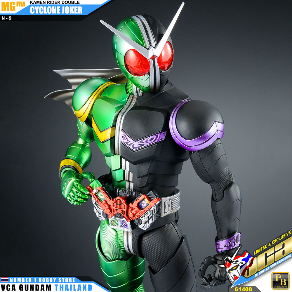 PREMIUM BANDAI MG FIGURE RISE ARTISAN KAMEN RIDER DOUBLE CYCLONE JOKER มาสค์ไรเดอร์บิลด์ พลาสติก โมเดล VCA GUNDAM