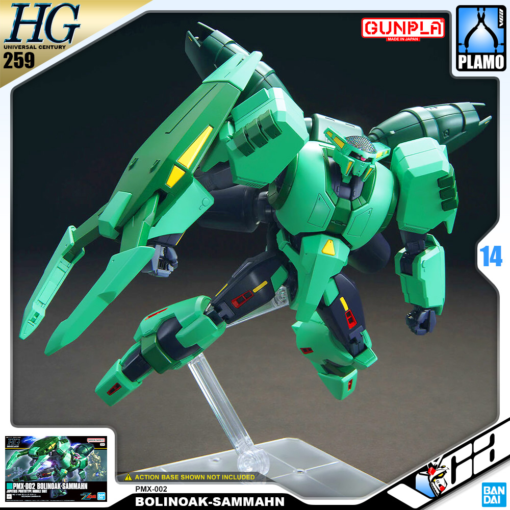 Bandai Gunpla High Grade Universal Century HGUC 1/144 HG Bolinoak-Sammahn Action Figure Model Toy Kit VCA Gundam Thailand