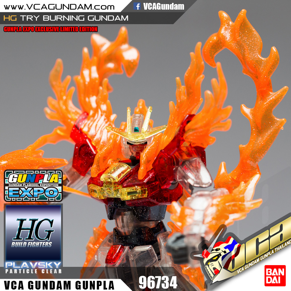 EXPO LIMITED HG TRY BURNING GUNDAM PLAVSKY CLEAR