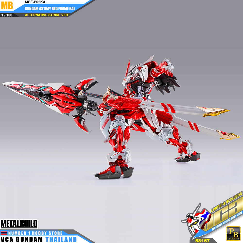 Bandai Metal Build MB MBF-P02KAI GUNDAM ASTRAY RED FRAME KAI กันดั้ม แอสเทรย์ เรด เฟรม