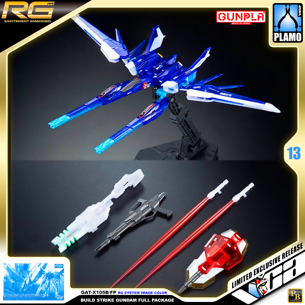 Bandai RG BUILD STRIKE GUNDAM FULL PACKAGE RG SYSTEM IMAGE COLOR