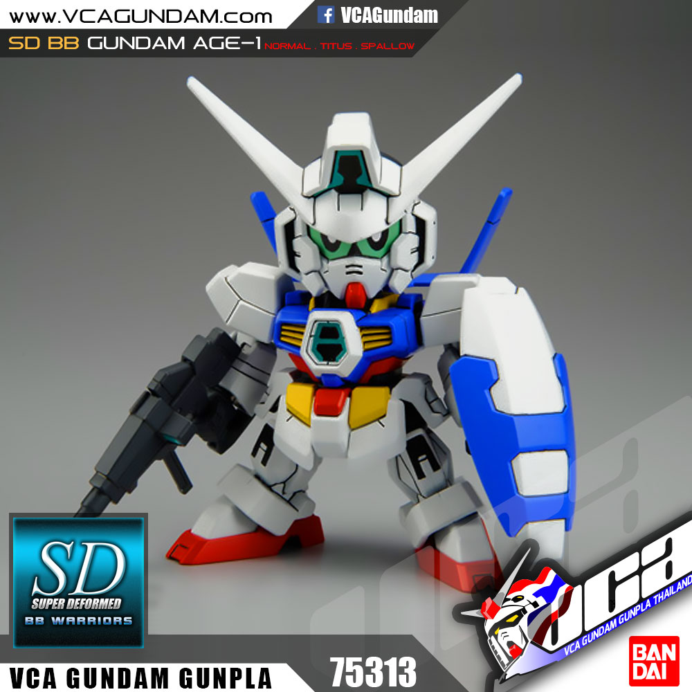 SD BB369 GUNDAM AGE-1 NORMAL / TITUS / SPALLOW กันดั้ม เอจ 1 นอร์มอล ไททัส สแปล์โล่