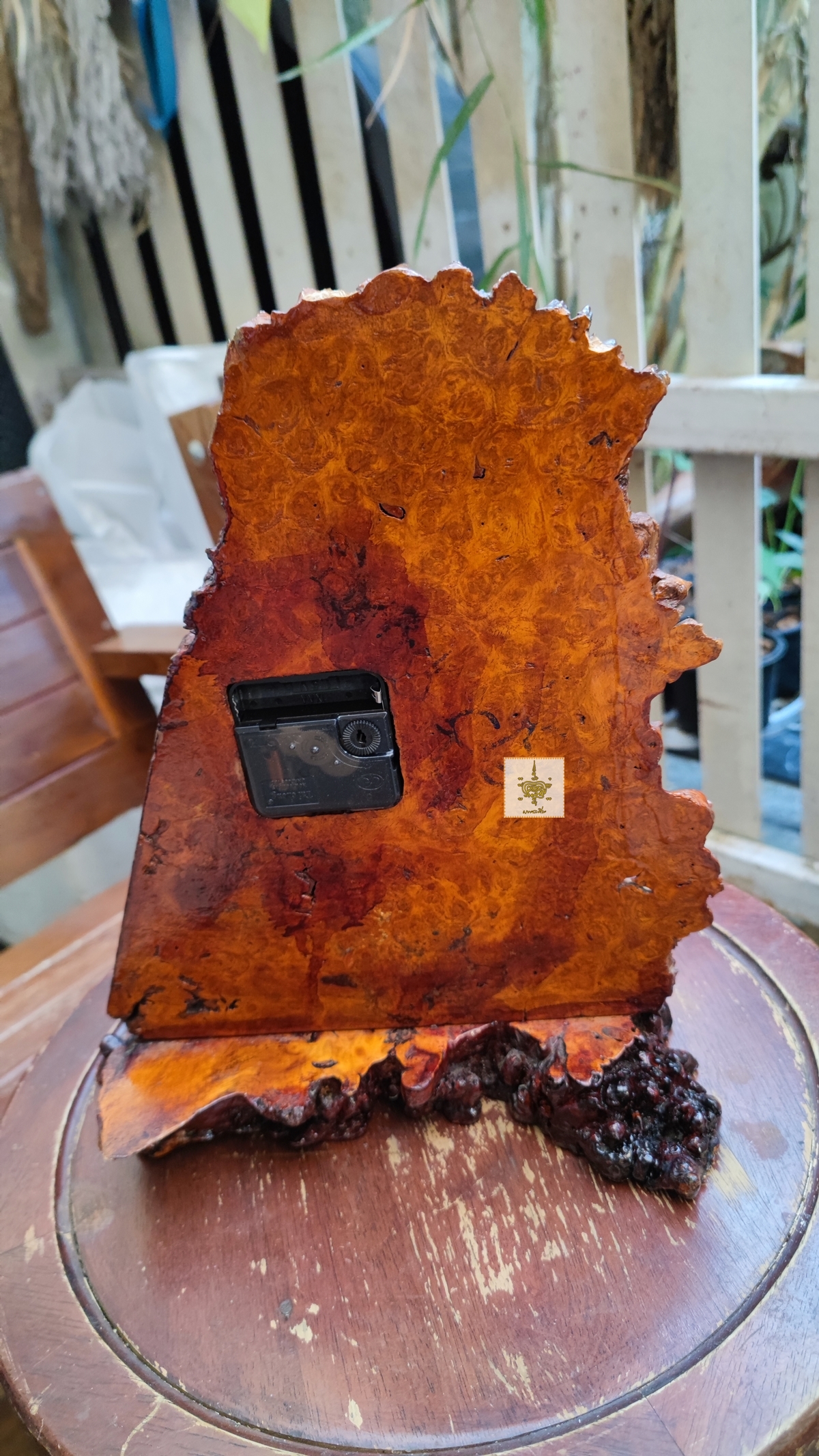 นาฬิกาปุ่มไม้ มะค่า 6