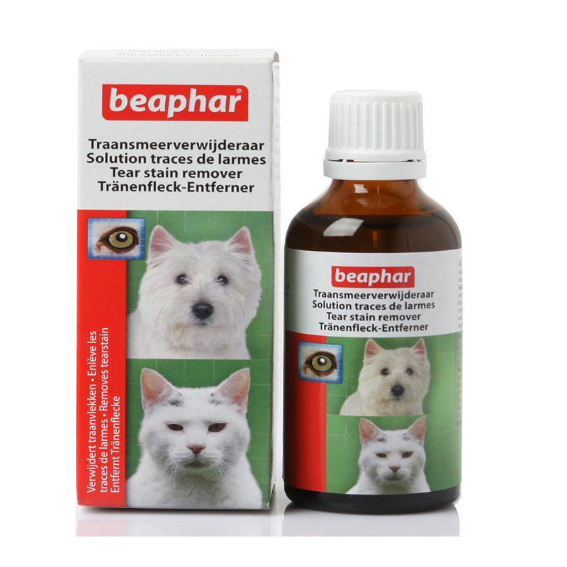 น้ำยาเช็ดคราบน้ำตาสุนัขและแมว Beaphar บีฟาร์ 50 มล.