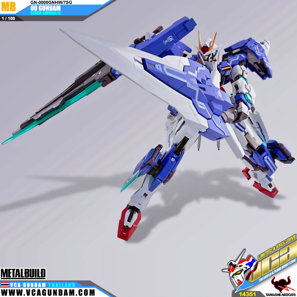 Metal Build GN-0000GNHW/7SG 00 GUNDAM SEVEN SWORD/G ดับเบิ้ลโอ กันดั้ม เซเว่น สว๊อด