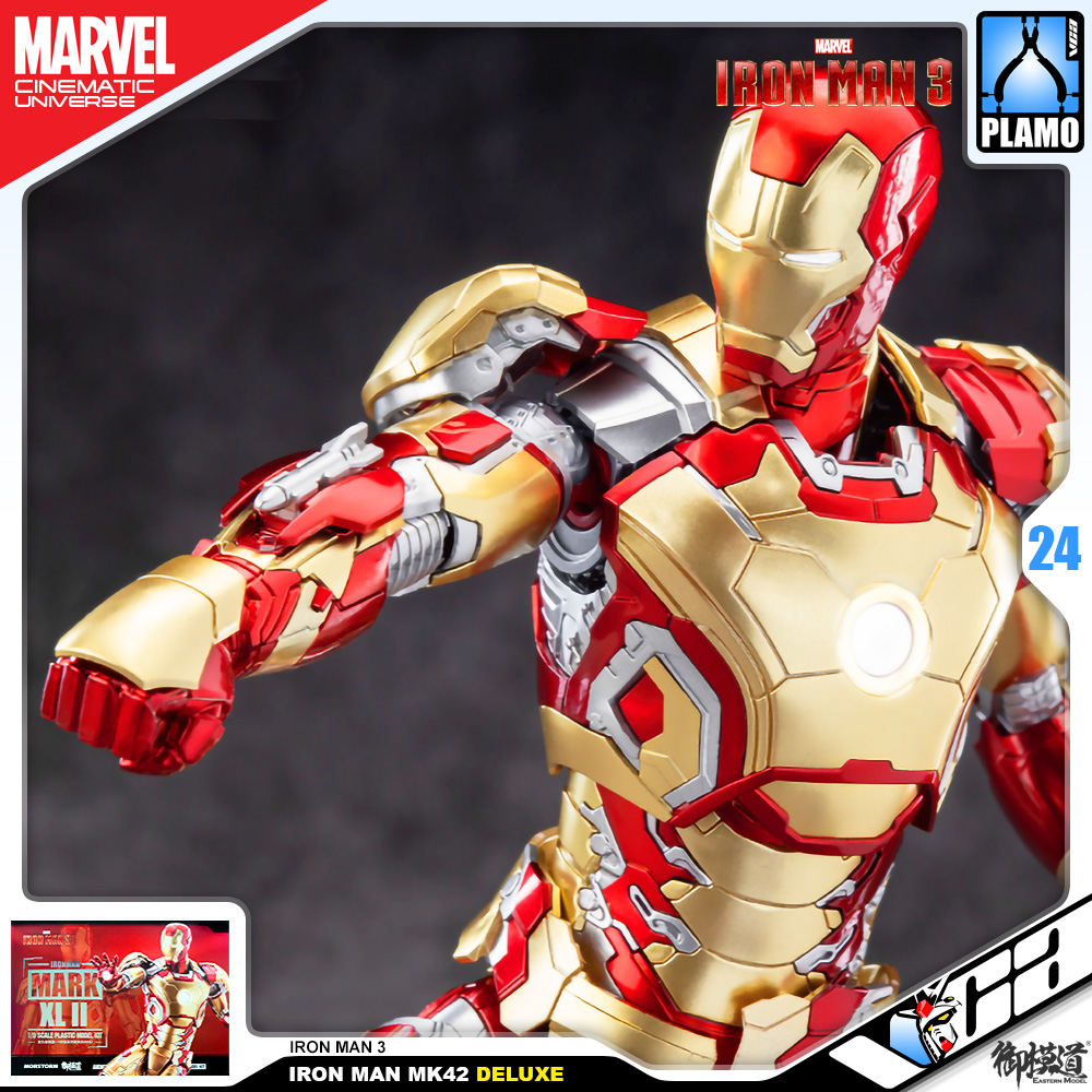 Eastern Model® x Morstorm Plastic Model Kits Series IRON MAN MARK 42 DELUXE IRON MAN 3