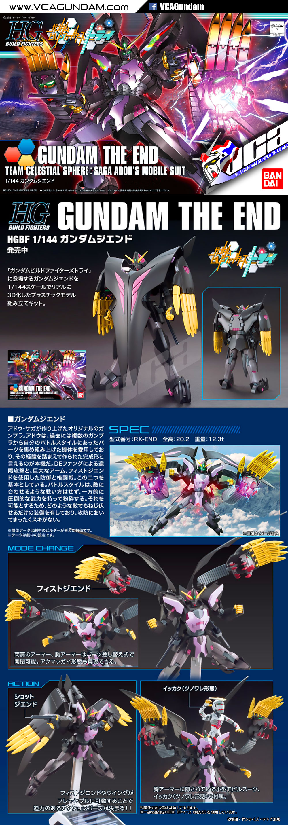 HG GUNDAM THE END กันดั้ม ดิ เอ็น