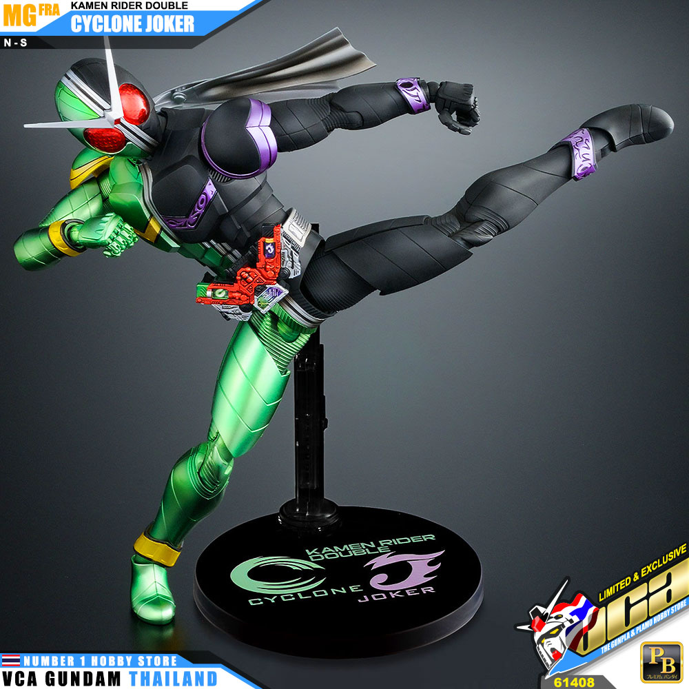 PREMIUM BANDAI MG FIGURE RISE ARTISAN KAMEN RIDER DOUBLE CYCLONE JOKER มาสค์ไรเดอร์บิลด์ พลาสติก โมเดล VCA GUNDAM