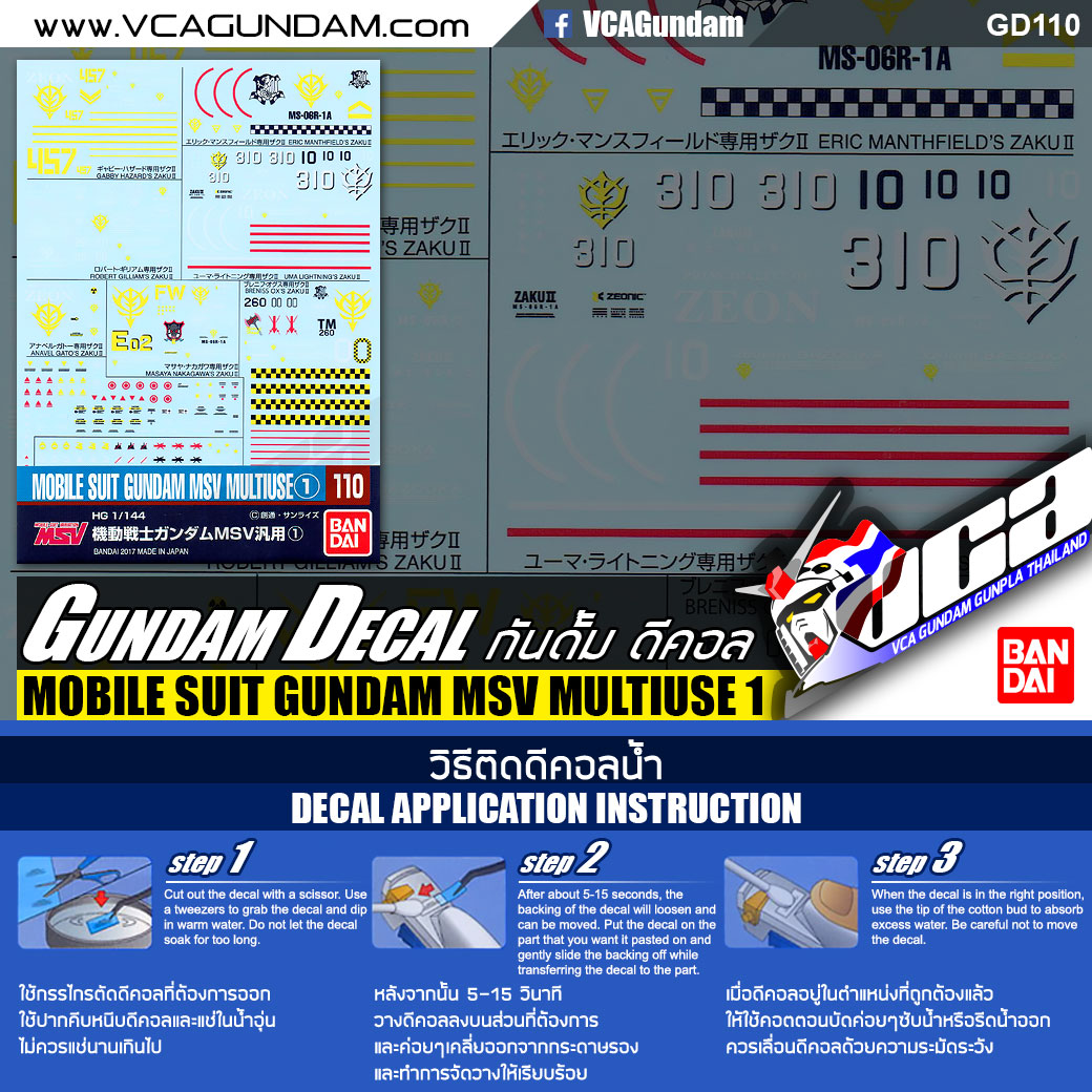 GD110 | MOBILE SUIT GUNDAM MSV MULTIUSE 1