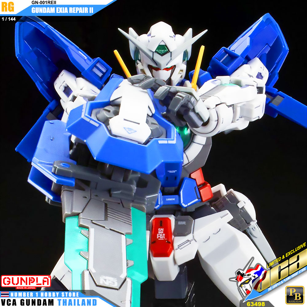 PREMIUM BANDAI GUNPLA REAL GRADE RG 1/144 GUNDAM EXIA REPAIR II 2 โมเดล กันดั้ม กันพลา VCA GUNDAM