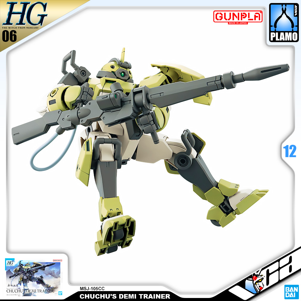 ⭐️ BANDAI GUNPLA HIGH GRADE THE WITCH FROM MERCURY HGTWFM HG 1/144 CHUCHU'S CHUCHU DEMI TRAINER ประกอบ หุ่นยนต์ โมเดล กันดั้ม กันพลา ของเล่น VCA GUNDAM