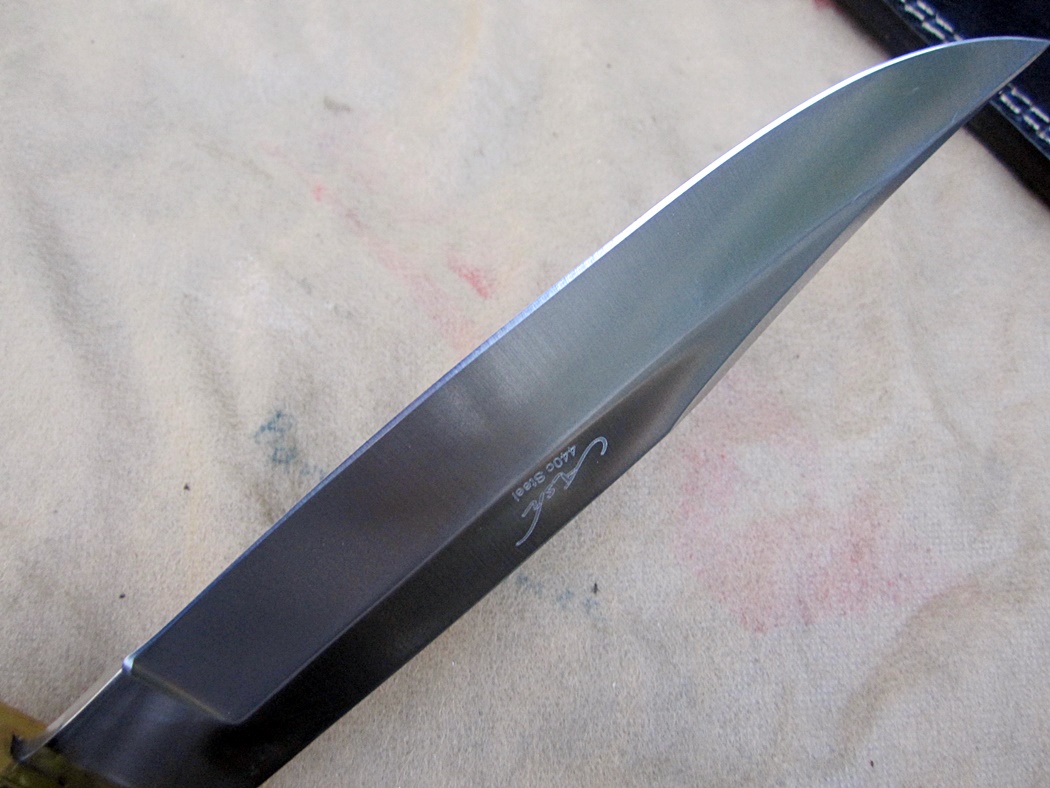 มีดเดินป่า ASH CUSTOM HANDMADE HUNTING BOWIE KNIFE 440C STEEL 13" (B93)