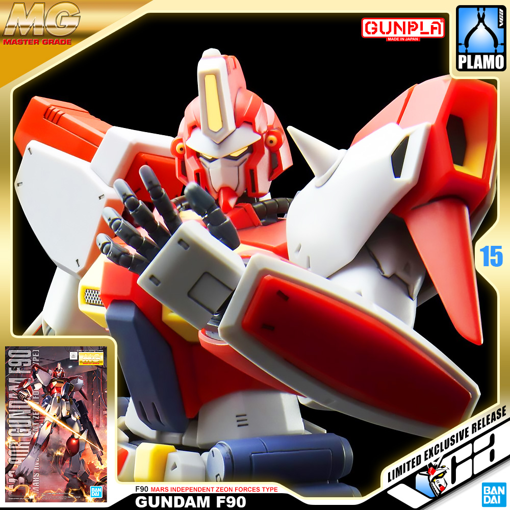 ⭐️ PREMIUM BANDAI PB GUNPLA MASTER GRADE MG 1/100 F90 MARS INDEPENDENT ZEON FORCES TYPE ประกอบ หุ่นยนต์ โมเดล กันดั้ม กันพลา ของเล่น VCA GUNDAM