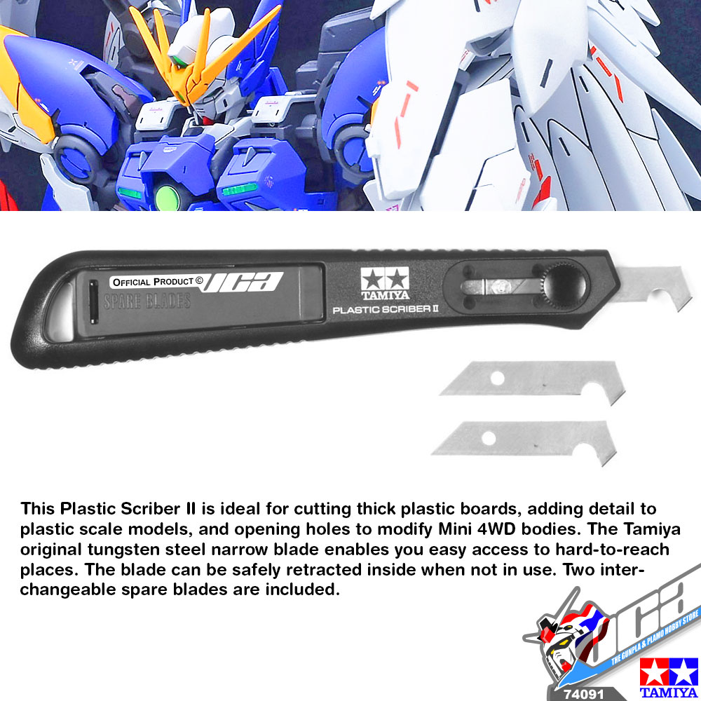 TAMIYA 74091 PLASTIC SCRIBER II CUTTER HOBBY มีดเดินลาย ทามิย่า อุปกรณ์เซาะร่อง โมเดล กันดั้ม กันพลา VCA GUNDAM