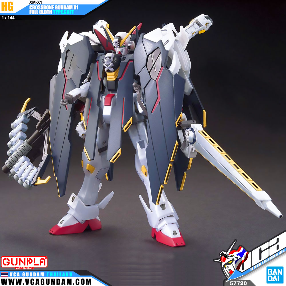 HG CROSSBONE GUNDAM X1 FULL CLOTH TYPE.GBFT ครอสโบน กันดั้ม X-1 ฟูล โคลธ