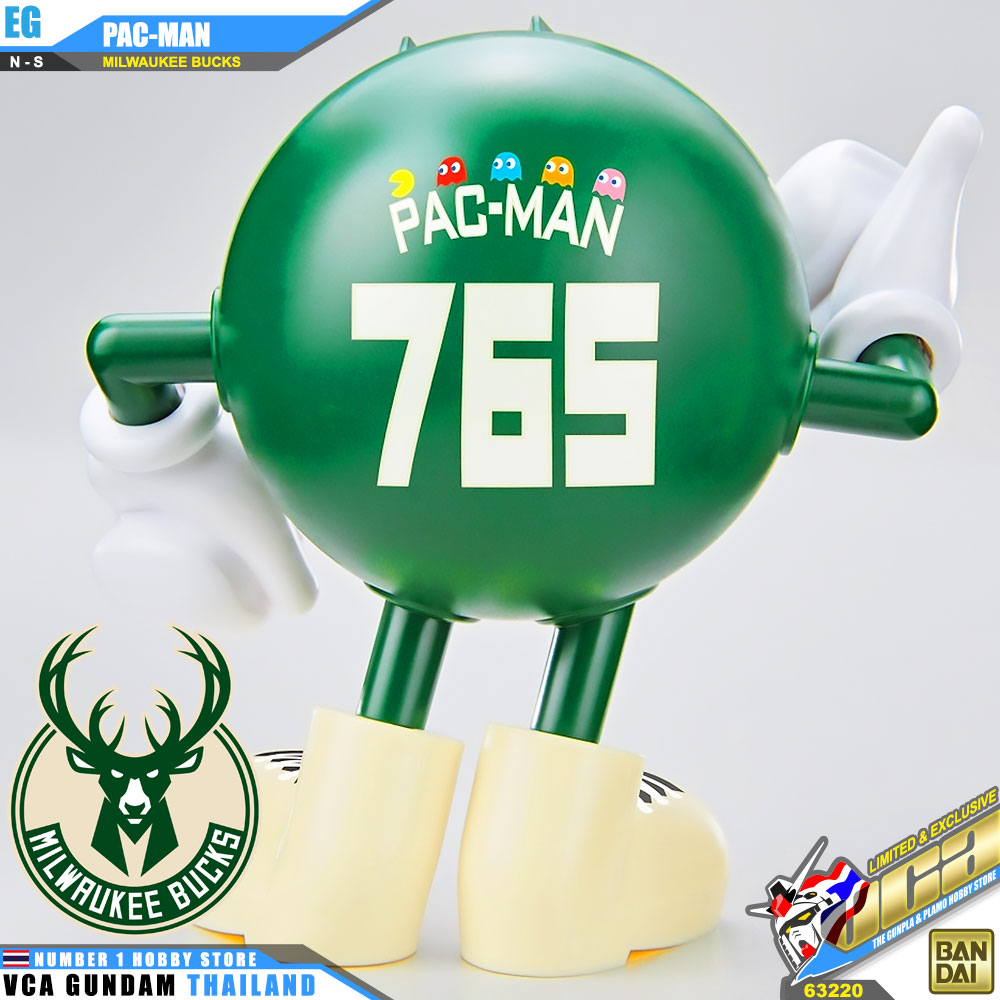 BANDAI ENTRY GRADE EG PAC-MAN PAC MAN MILWAUKEE BUCKS NBA BASKETBALL TEAM โมเดล แพ็คแมน VCA GUNDAM