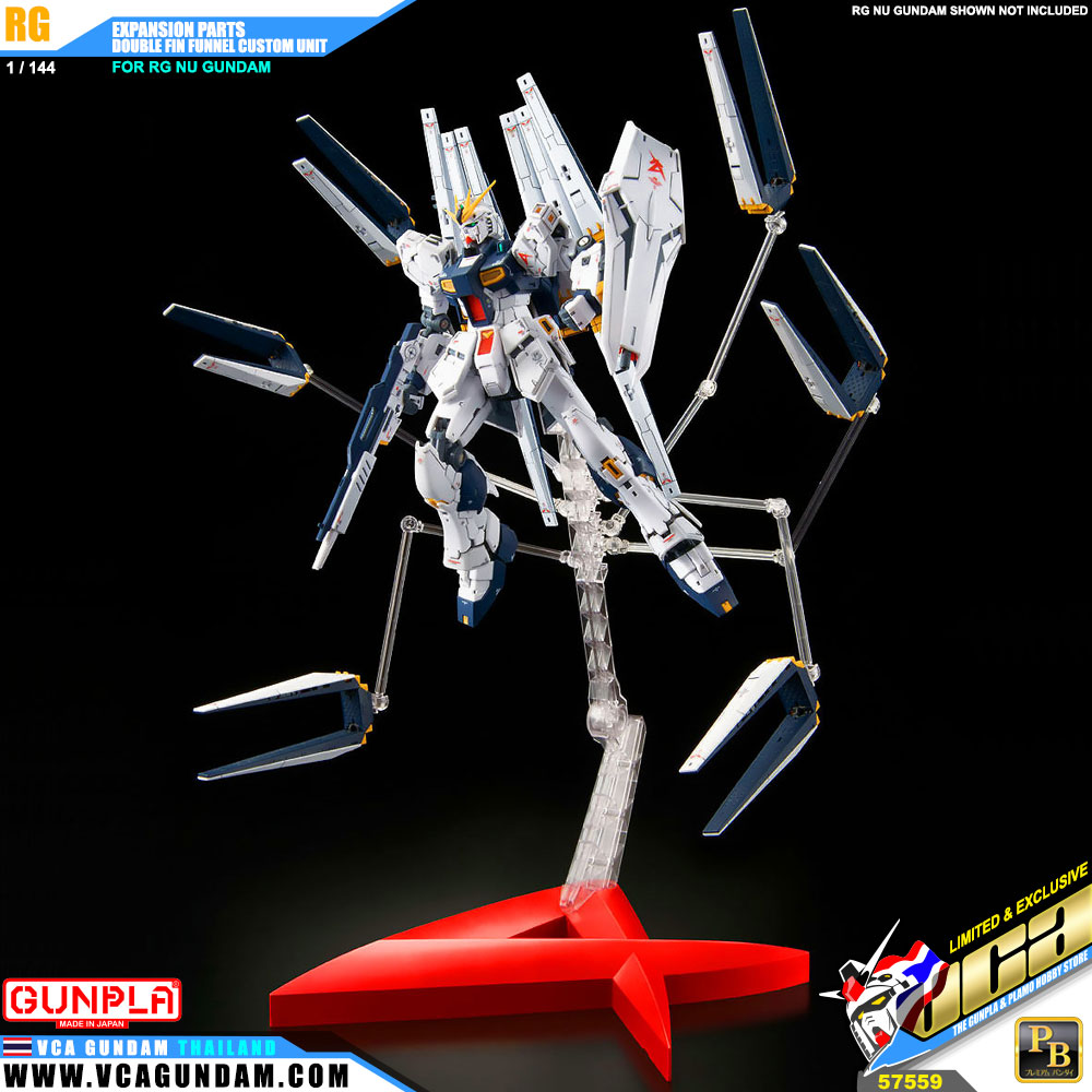 RG EXPANSION PARTS FOR RG NU GUNDAM DOUBLE FIN FUNNEL CUSTOM UNIT