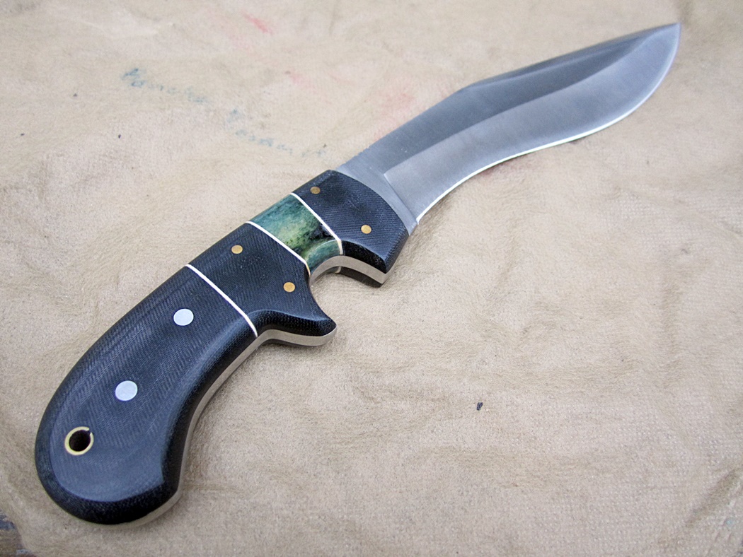 CFK USA Custom Handmade D2 LARGE Bone-Micarta Bolo-Parang Sub-Hilt Camp Knife C