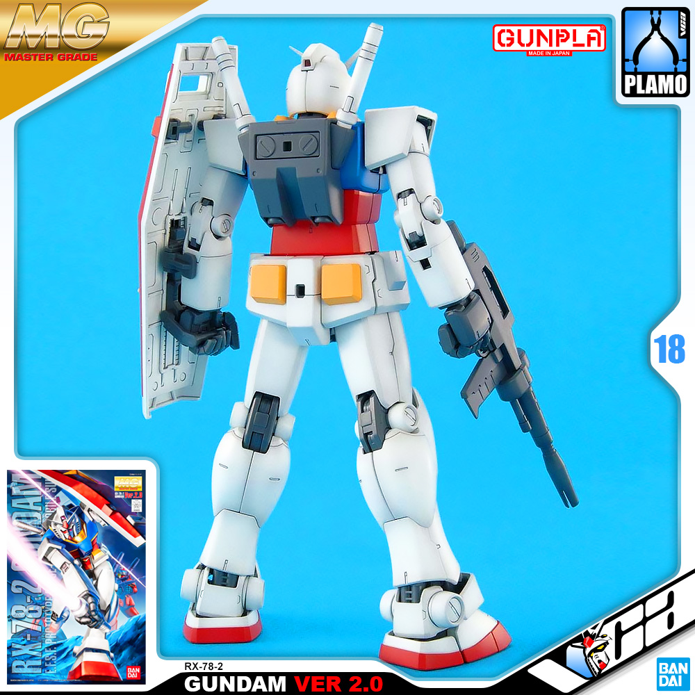 ⭐️ BANDAI GUNPLA MASTER GRADE MG 1/100 RX-78-2 GUNDAM VER 2.0 ประกอบ หุ่นยนต์ โมเดล กันดั้ม กันพลา ของเล่น VCA GUNDAM