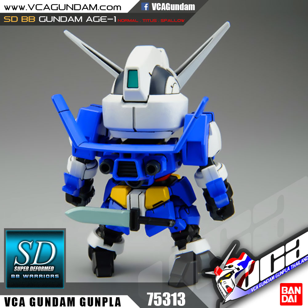 SD BB369 GUNDAM AGE-1 NORMAL / TITUS / SPALLOW กันดั้ม เอจ 1 นอร์มอล ไททัส สแปล์โล่