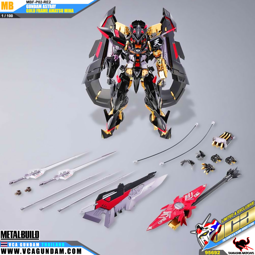 Metal Build MPF-P02-RE2 GUNDAM ASTRAY GOLD FRAME AMATSU MINA กันดั้ม สเทรย์ โกลด์ เฟรม อามัตสึ