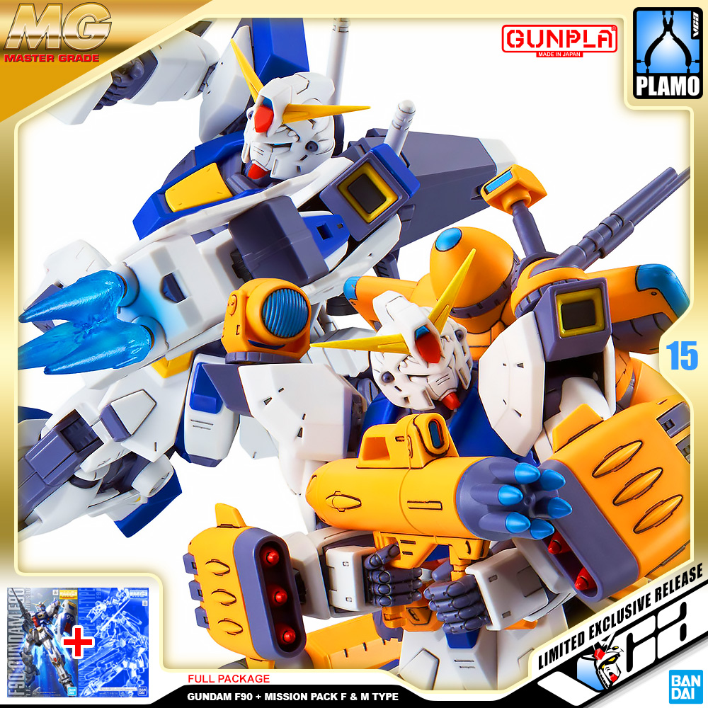 ⭐️ PREMIUM BANDAI PB GUNPLA MASTER GRADE MG 1/100 GUNDAM F90 MISSION PACK F M TYPE ประกอบ หุ่นยนต์ โมเดล กันดั้ม กันพลา ของเล่น VCA GUNDAM