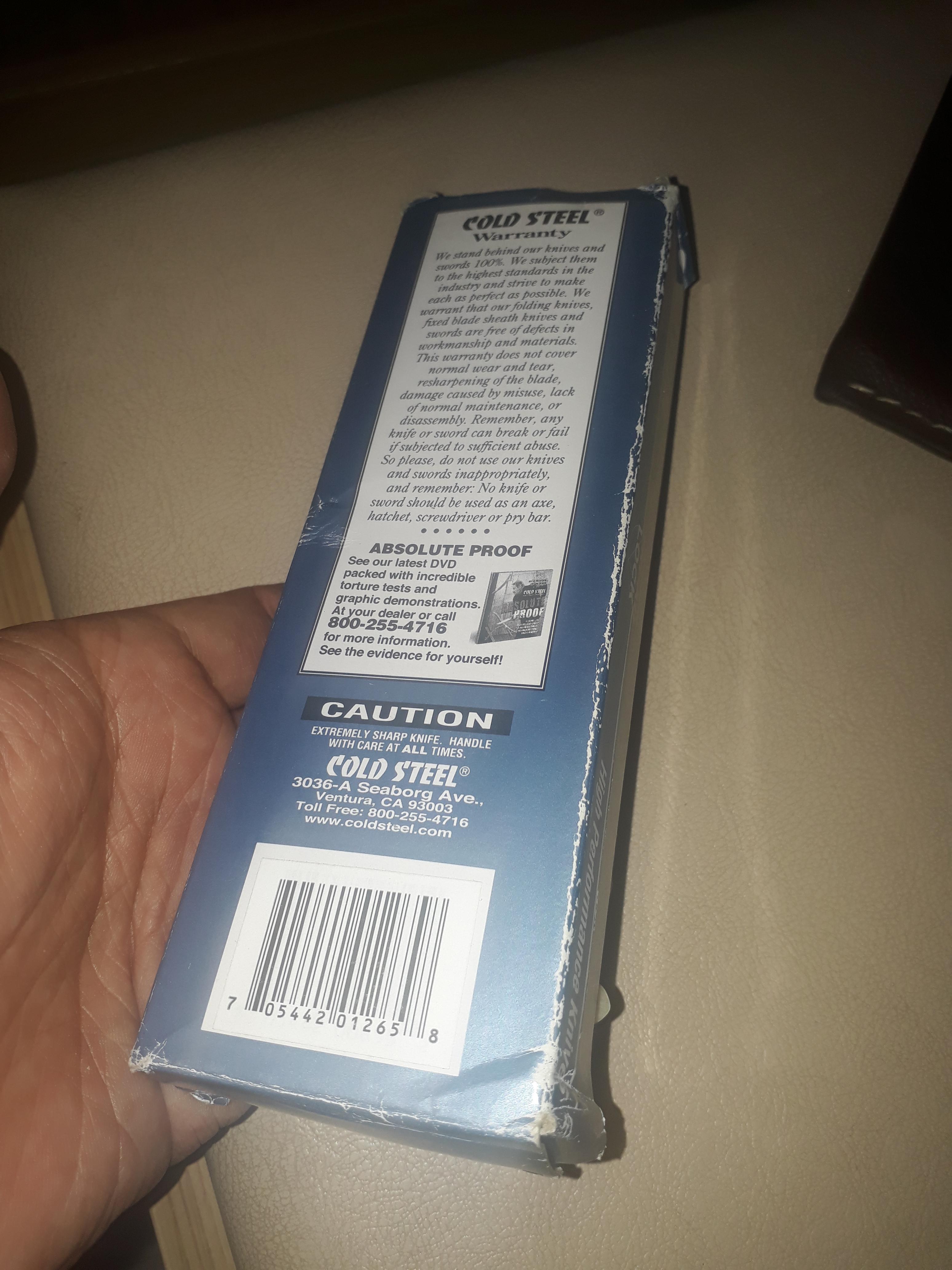 Cold Steel XL Voyager Tanto Point Plain Edge CTS-BD1 Lockback Knife 29TXCT