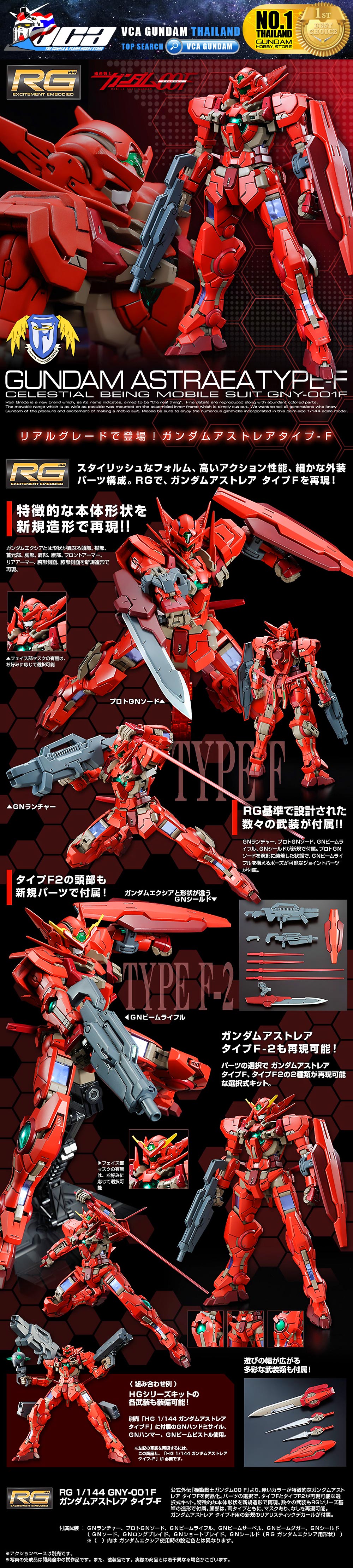 新品未開封　RG GUNDAM ASTRAEA TYPE-F RG Gundam Astraea Type F | ShokuninGunpla