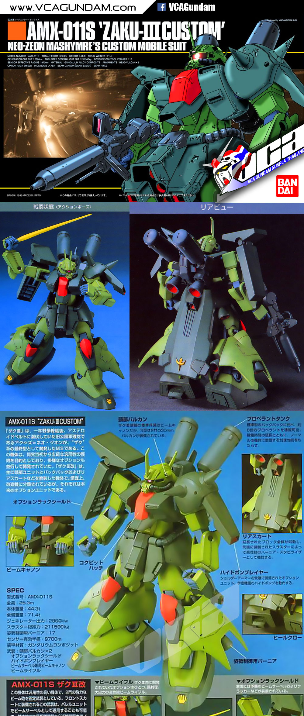 HG ZAKU III CUSTOM ซาคุ 3 คัสตอม