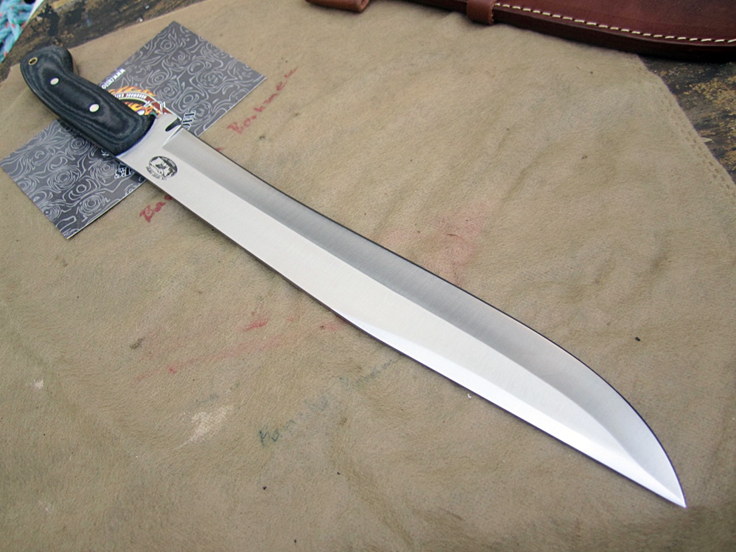 มีดเหล็กd2 IPAK CFK Custom Handmade D2 LARGE Bushcraft BUG-OUT-BAG Survival Machete Knife