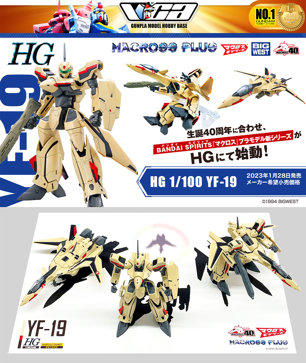 Bandai Macross Plus HG YF-19