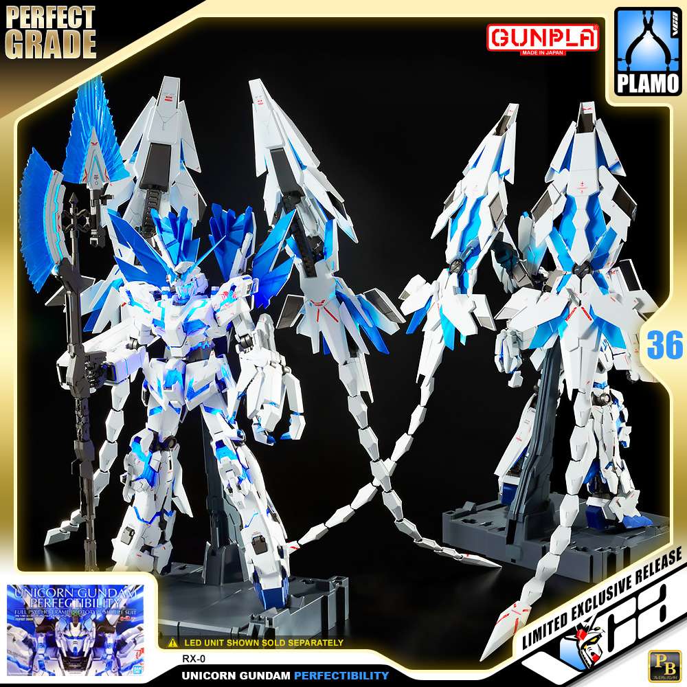 ⭐️ PREMIUM BANDAI PB GUNPLA PERFECT GRADE PG 1/60 RX-0 UNICORN GUNDAM PERFECTIBILITY ประกอบ หุ่นยนต์ โมเดล กันดั้ม กันพลา ของเล่น VCA GUNDAM