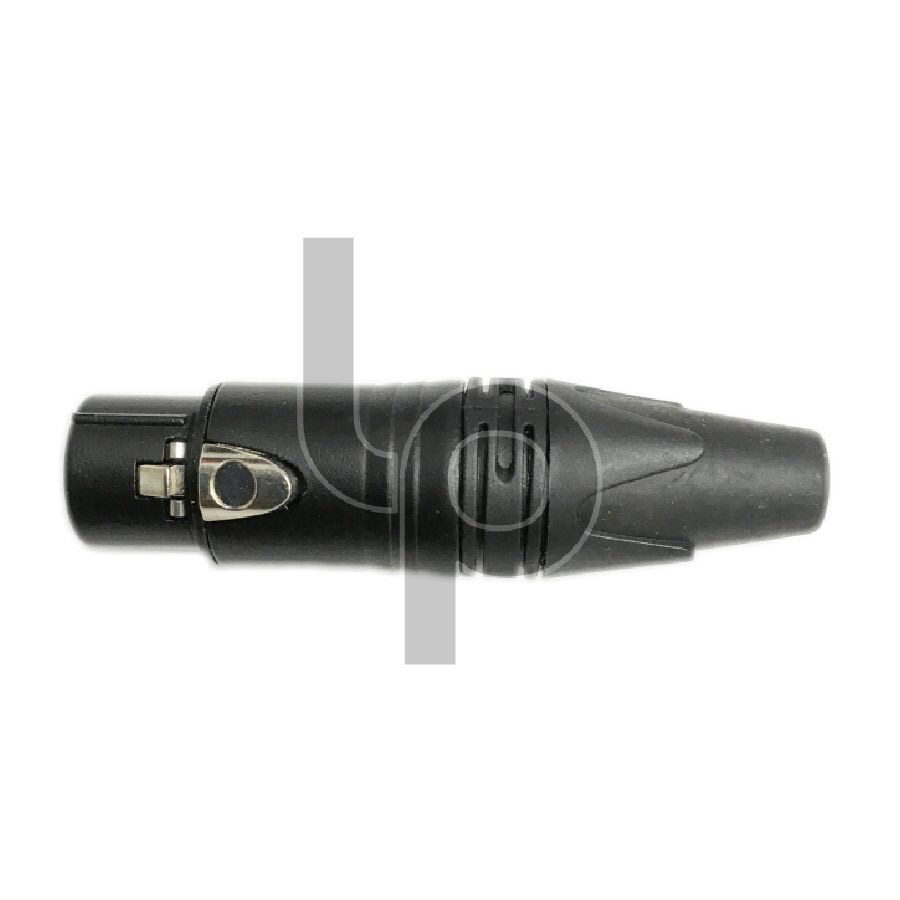 แจ๊ค XLR ตัวเมียชุบทอง 3 ขา ท้ายยาง สำหรับเข้าสาย LIDGE YM-001B