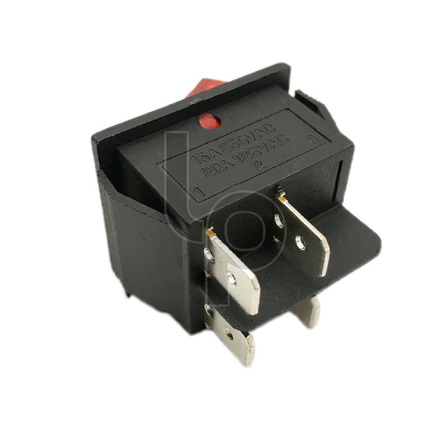 สวิตซ์เปิด-ปิด KCD-4 220V 4ขา มีไฟ