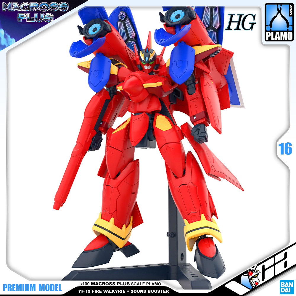 HG YF-19 FIRE VALKYRIE WITH SOUND BOOSTER