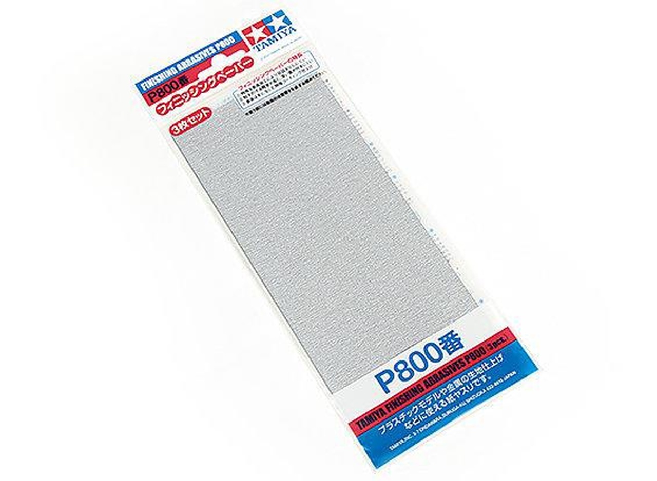 TAMIYA 87056 FINISHING ABRASIVES P800 (3 PCS)