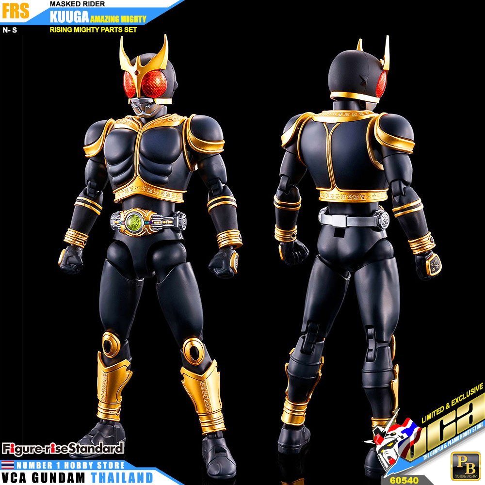 Premium Bandai Figure Rise Standard MASKED RIDER KUUGA AMAZING MIGHTY & RISINGMIGHTY PARTS SET