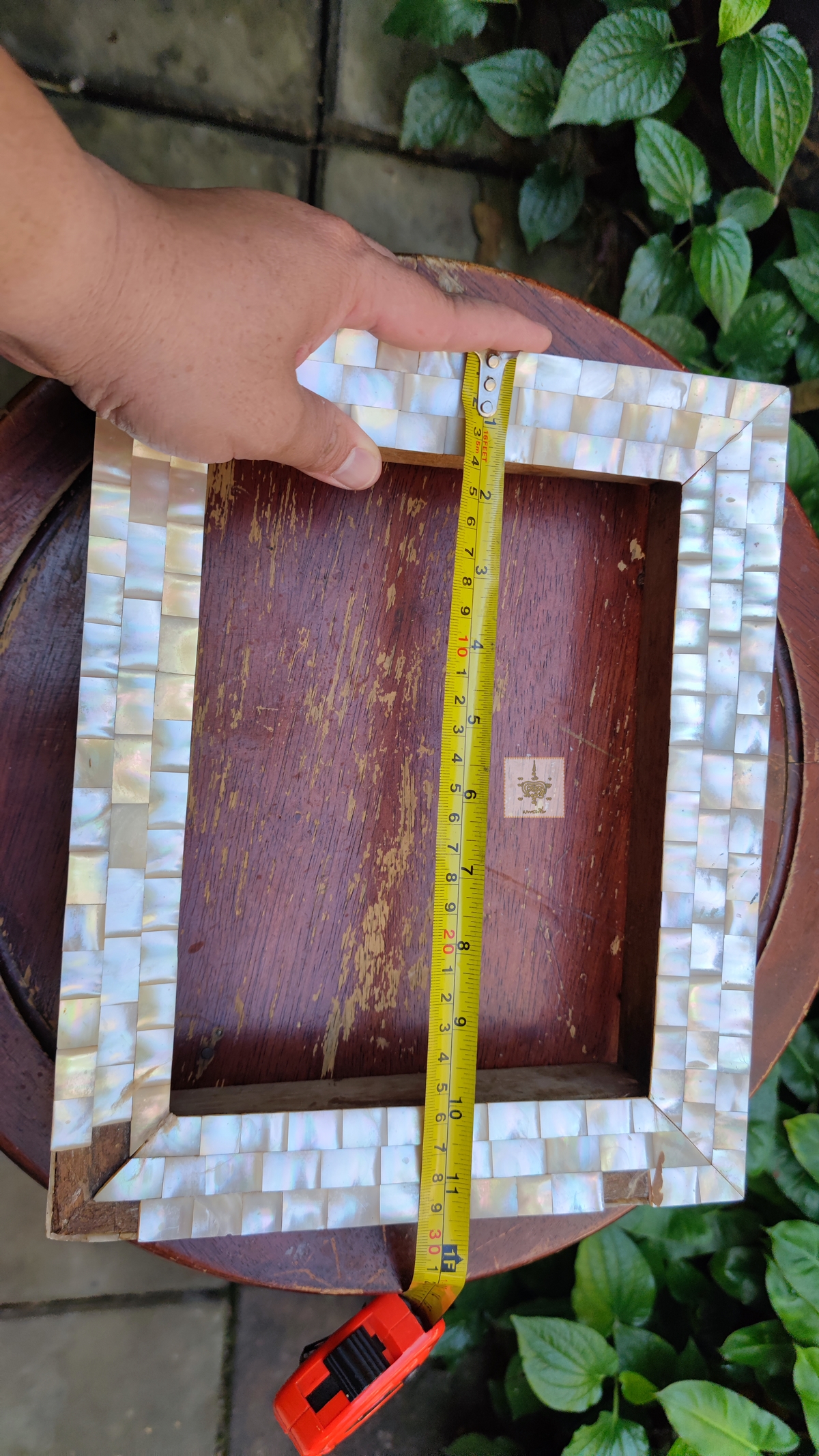 กรอบรูป เปลือกหอยมุกเก่า