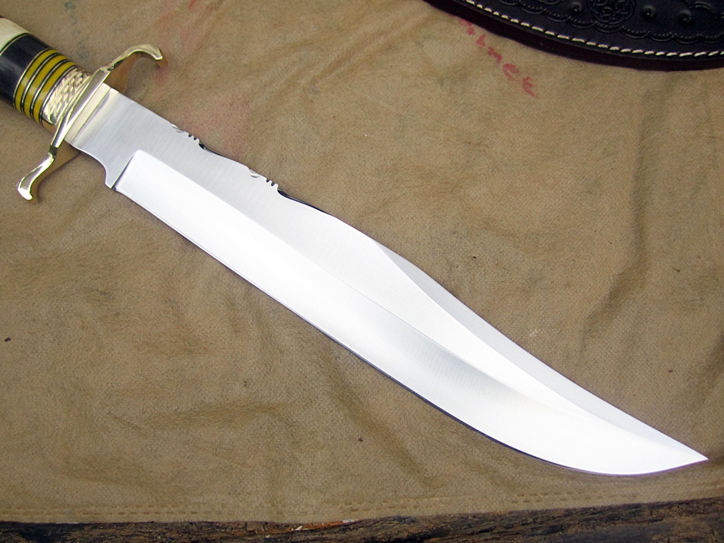 มีดเหล็กD2 UK HAND MADE BY IMPACT CUSTOM D2 BOWIE KNIFE